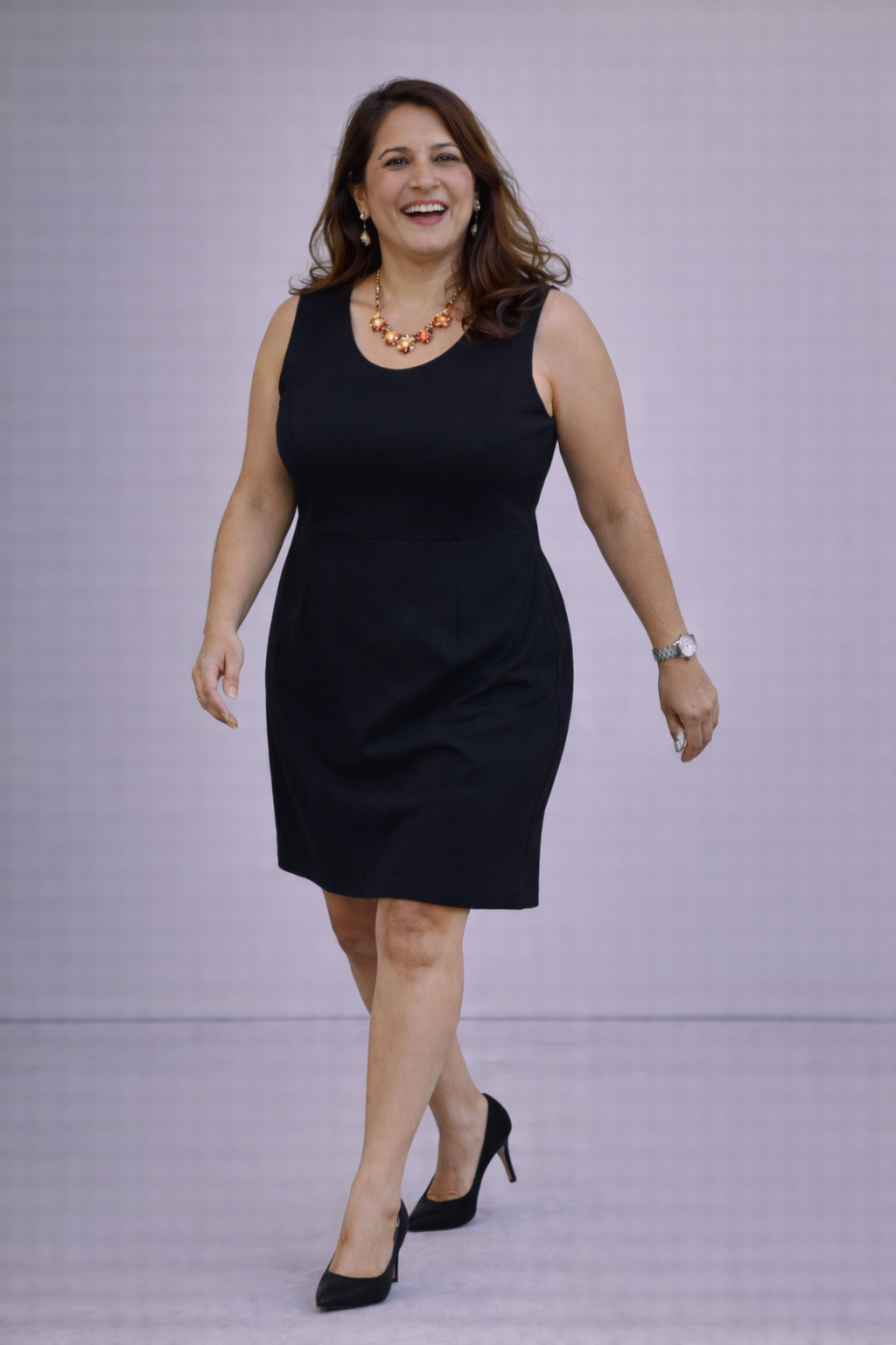 Shakira Bapoo walking, candid